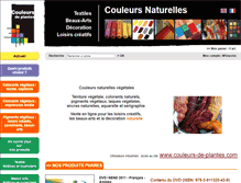 Tablet Screenshot of colorants-naturels.com